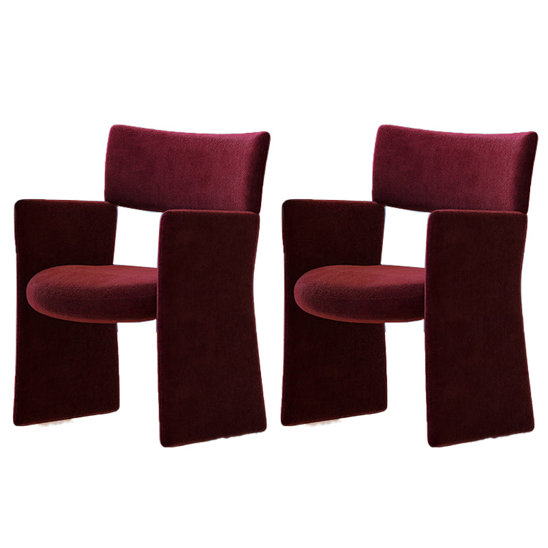 Mid-Century Modern Sled Arm Chair Fixed Back Accent Armchair for Living Room