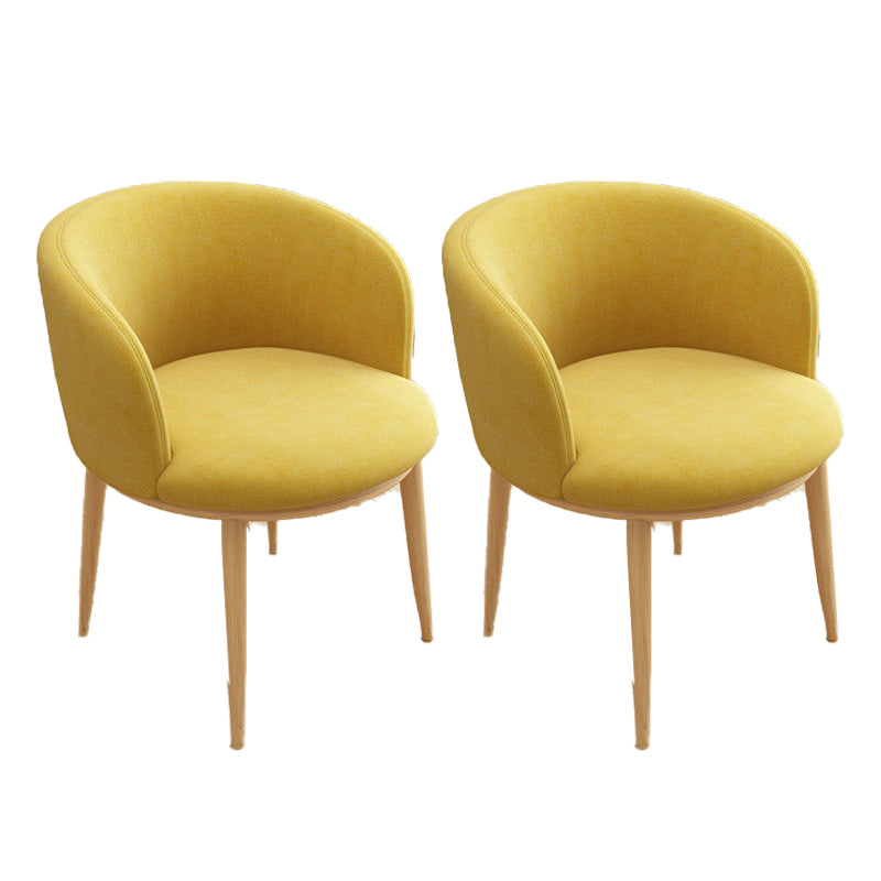 Nordic Fabric Arms Included Basic Four Leg Sloped Arms Accent Armchair