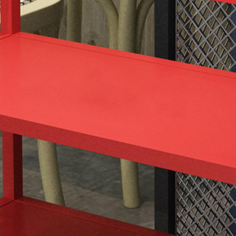 Contemporary Metal Prep Table 25.59"H Rolling Prep Table for Dining Room