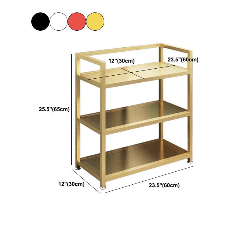 Contemporary Metal Prep Table 25.59"H Rolling Prep Table for Dining Room