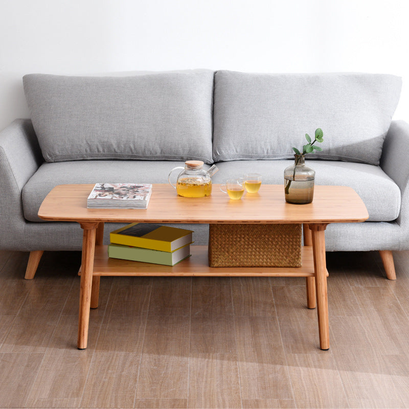 Scandinavian Style Coffee Cocktail Table Solid Wood 4 Legs Coffee Table