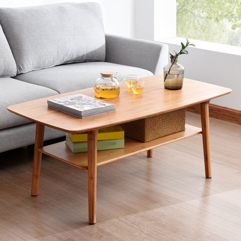 Scandinavian Style Coffee Cocktail Table Solid Wood 4 Legs Coffee Table