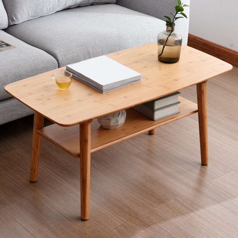 Scandinavian Style Coffee Cocktail Table Solid Wood 4 Legs Coffee Table
