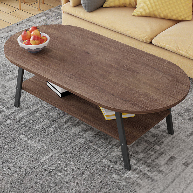 Contemporary Style Coffee Cocktail Table Wooden 4 Legs Coffee Table
