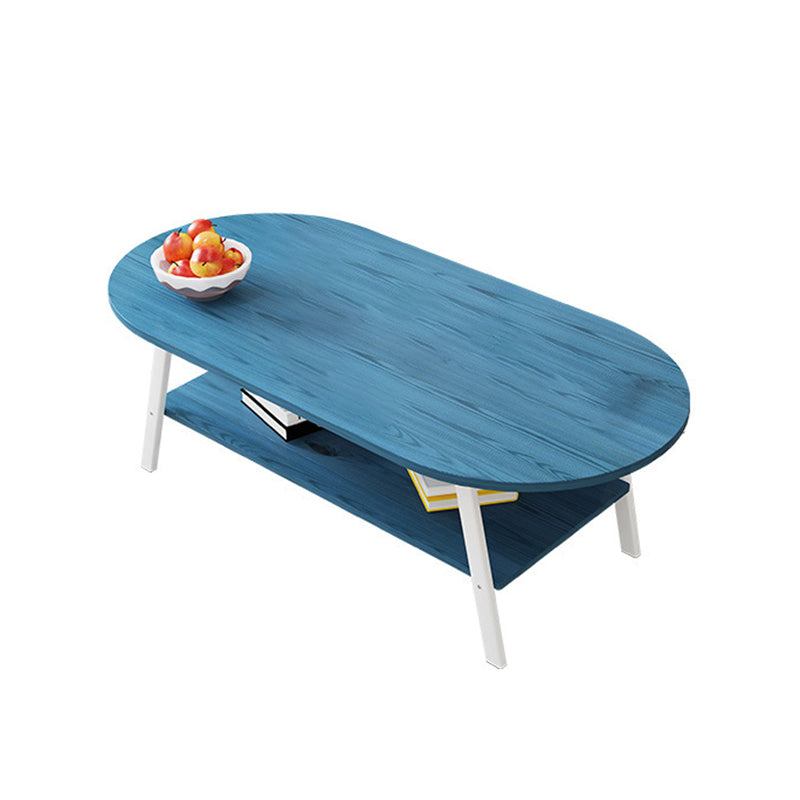 Contemporary Style Coffee Cocktail Table Wooden 4 Legs Coffee Table