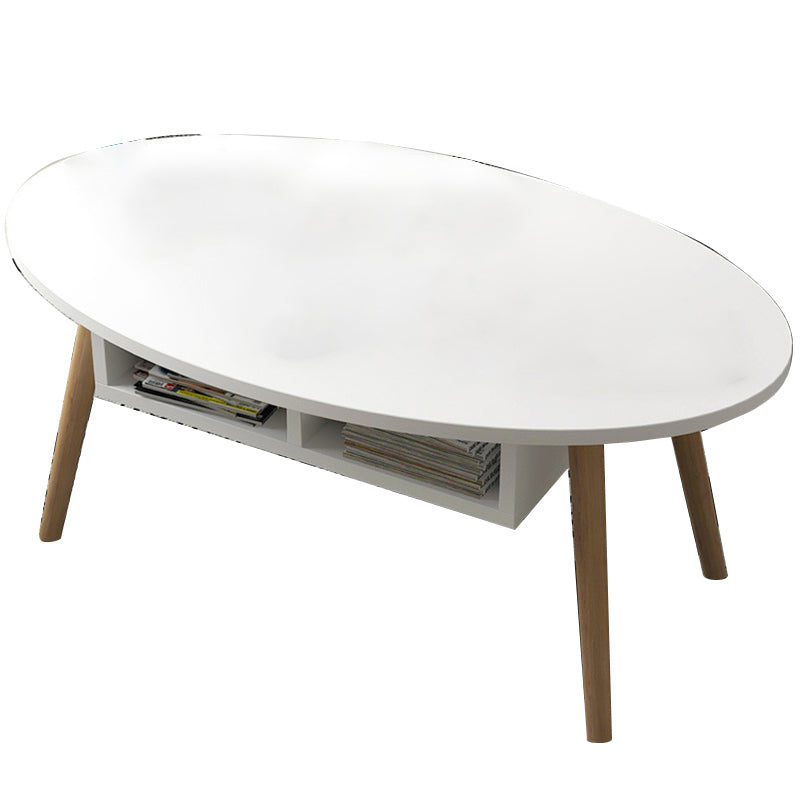 Contemporary Style Coffee Cocktail Table Wooden 4 Legs Coffee Table