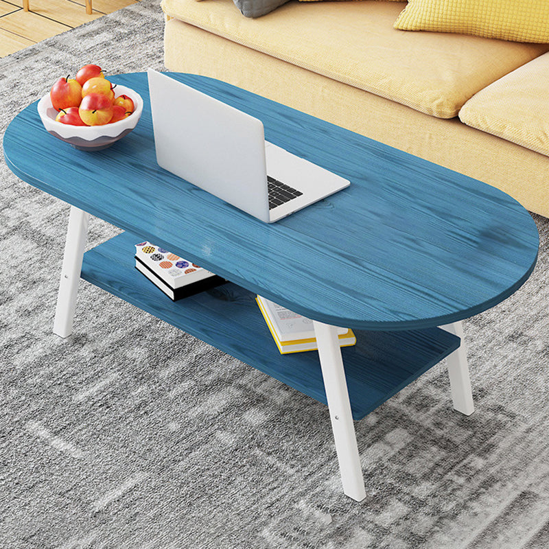 Contemporary Style Coffee Cocktail Table Wooden 4 Legs Coffee Table