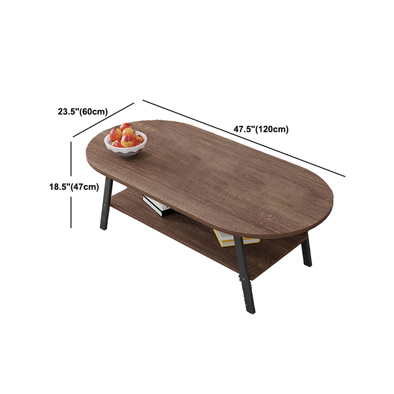 Contemporary Style Coffee Cocktail Table Wooden 4 Legs Coffee Table