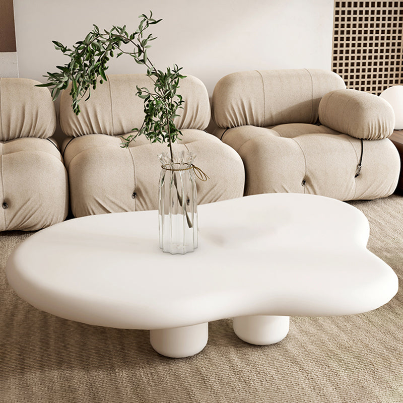 Scandinavian Wooden Coffee Cocktail Table Free form 3 Legs Cocktail Table