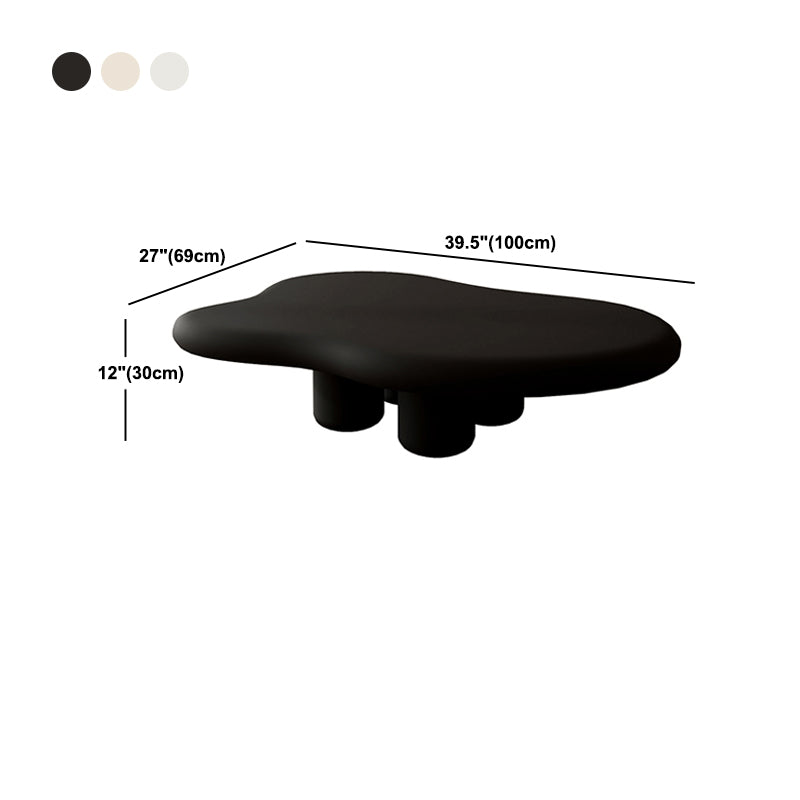 Scandinavian Wooden Coffee Cocktail Table Free form 3 Legs Cocktail Table