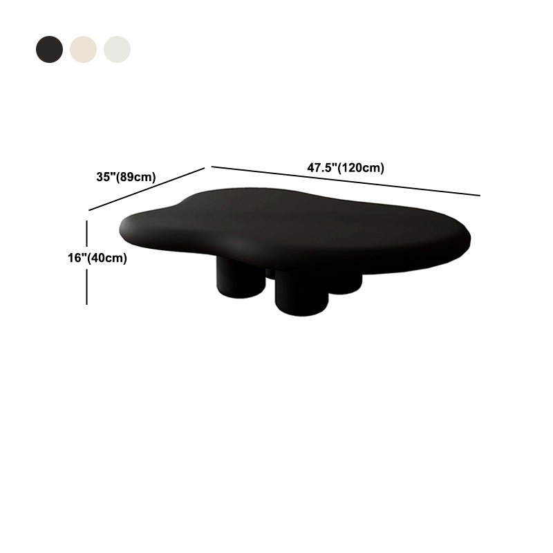 Scandinavian Wooden Coffee Cocktail Table Free form 3 Legs Cocktail Table