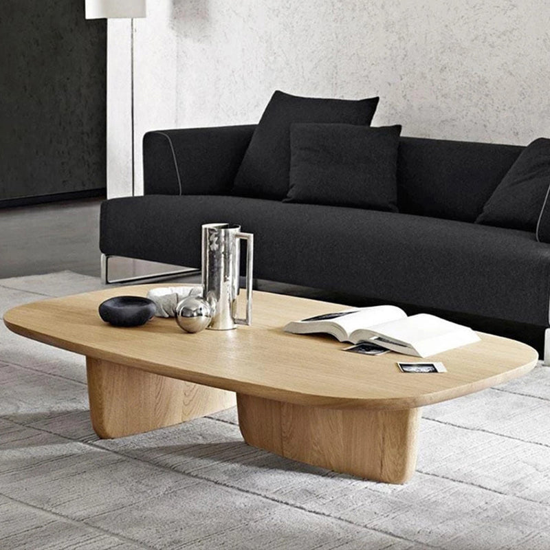 15.75" Tall Scandinavian Style Coffee Cocktail Table Wooden Coffee Table