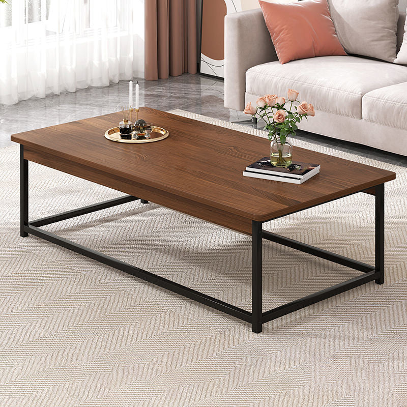 16.54" Tall Contemporary Style Coffee Cocktail Table Metal Frame Coffee Table