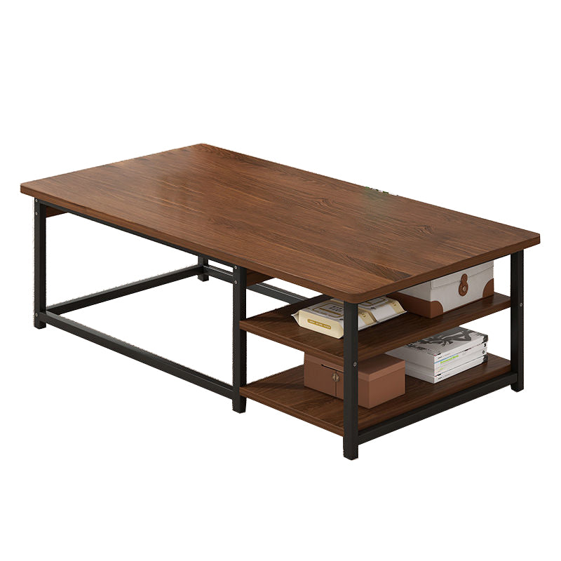 16.54" Tall Contemporary Style Coffee Cocktail Table Metal Frame Coffee Table