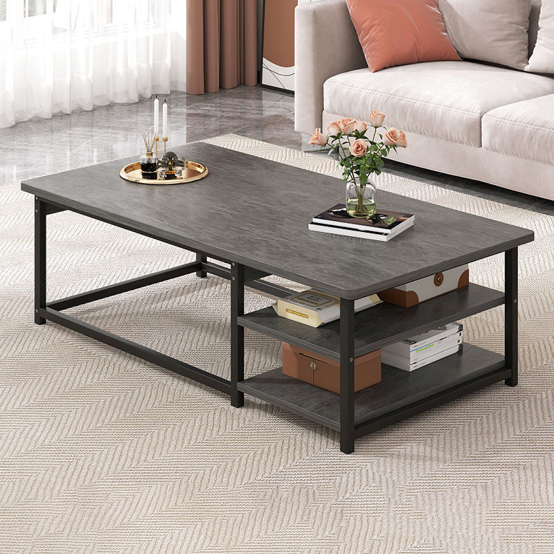 16.54" Tall Contemporary Style Coffee Cocktail Table Metal Frame Coffee Table