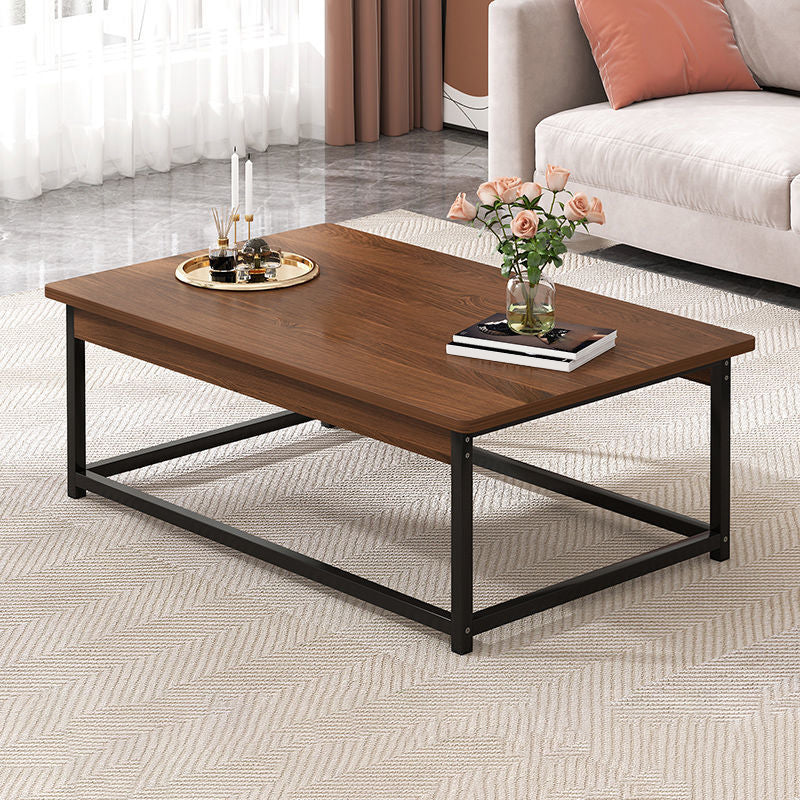 16.54" Tall Contemporary Style Coffee Cocktail Table Metal Frame Coffee Table