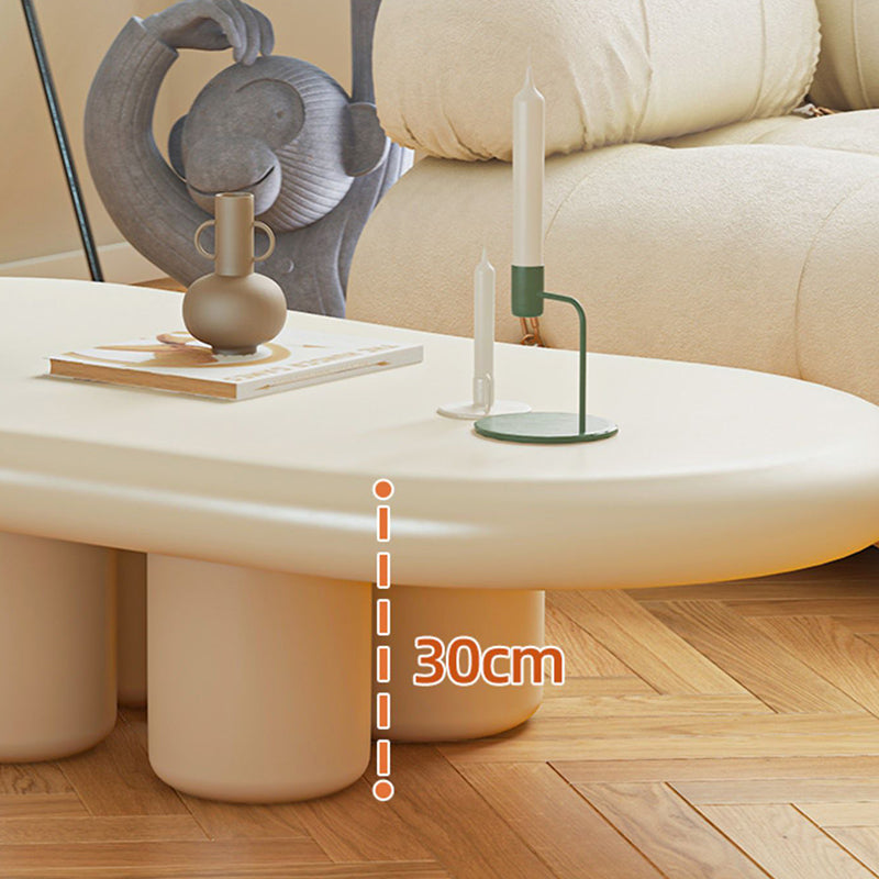 Scandinavian Wooden Coffee Table Free form 3 Legs Coffee Table for Bedroom