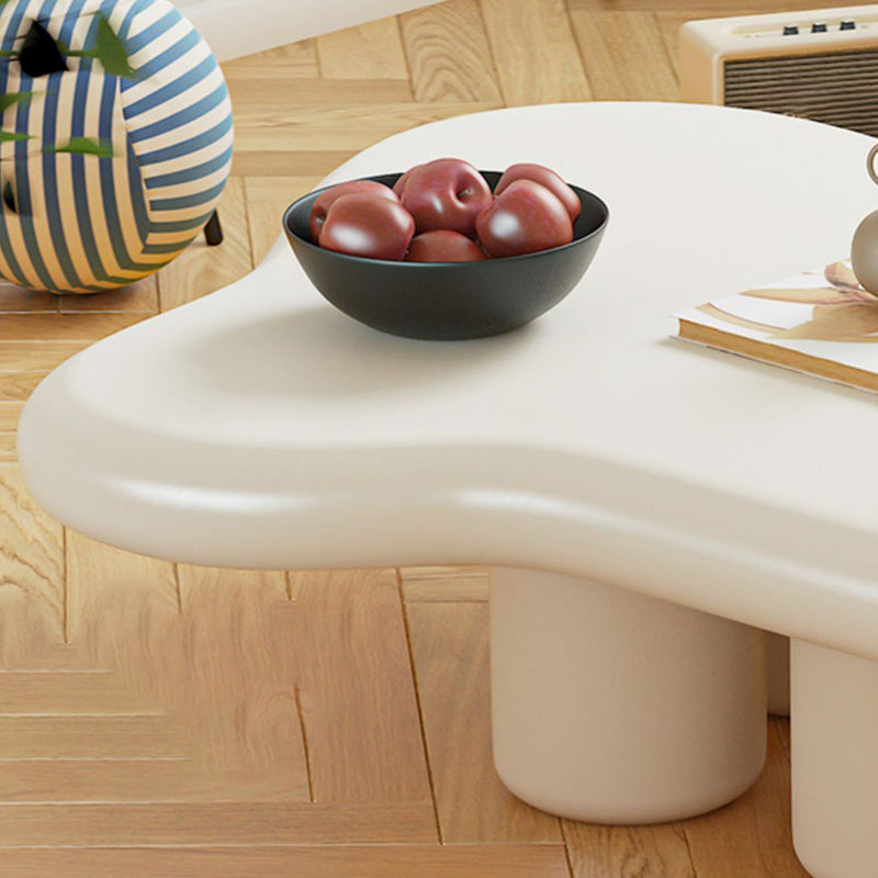 Scandinavian Wooden Coffee Table Free form 3 Legs Coffee Table for Bedroom