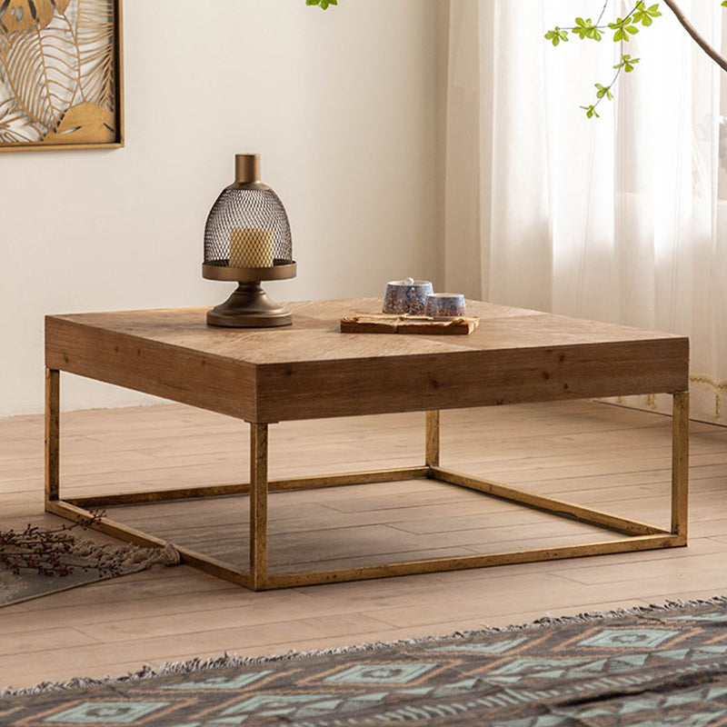 Modern Wooden Coffee Table Rectangular Top Shape Coffee Cocktail Table