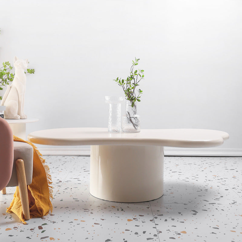 15.75" Tall Scandinavian Style Coffee Cocktail Table Solid Wood Coffee Table