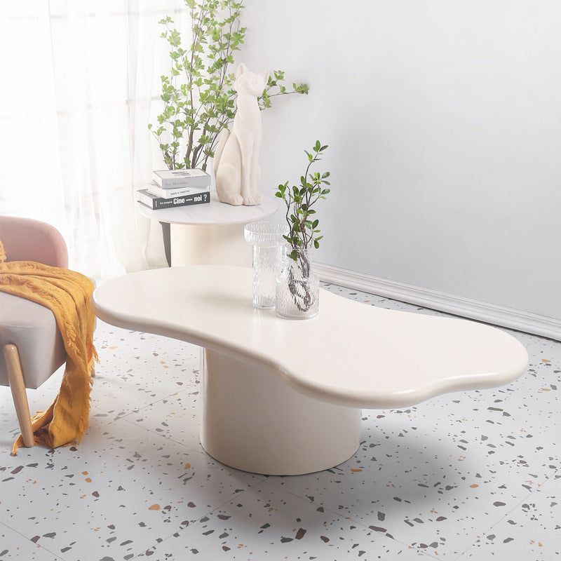 15.75" Tall Scandinavian Style Coffee Cocktail Table Solid Wood Coffee Table