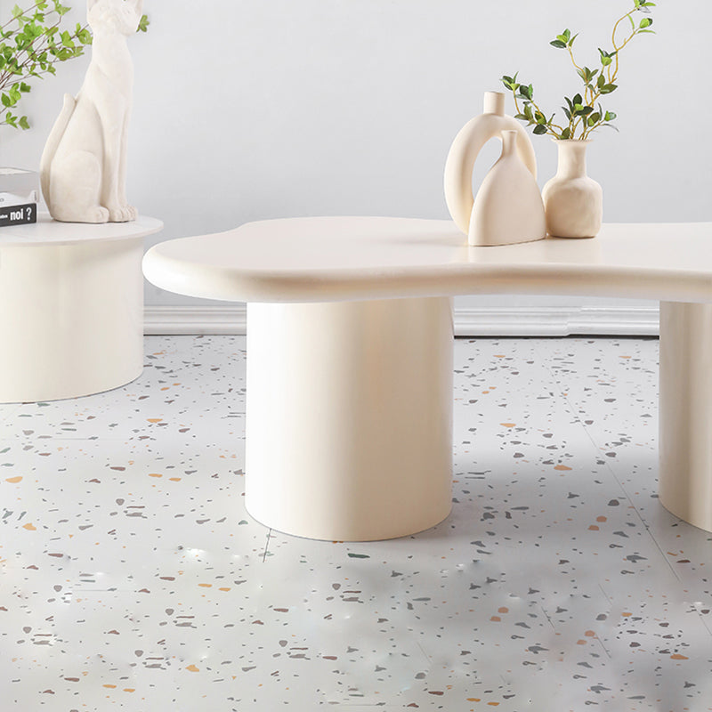 15.75" Tall Scandinavian Style Coffee Cocktail Table Solid Wood Coffee Table