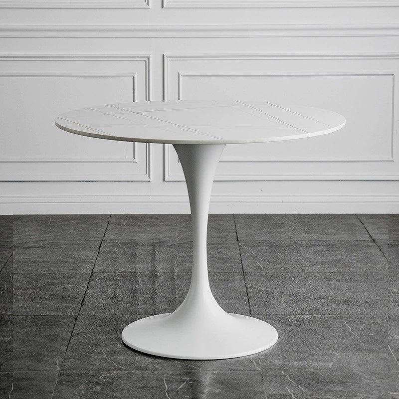 1 Solid Wood Coffee Table Round Minimalist Coffee Table for Living Room