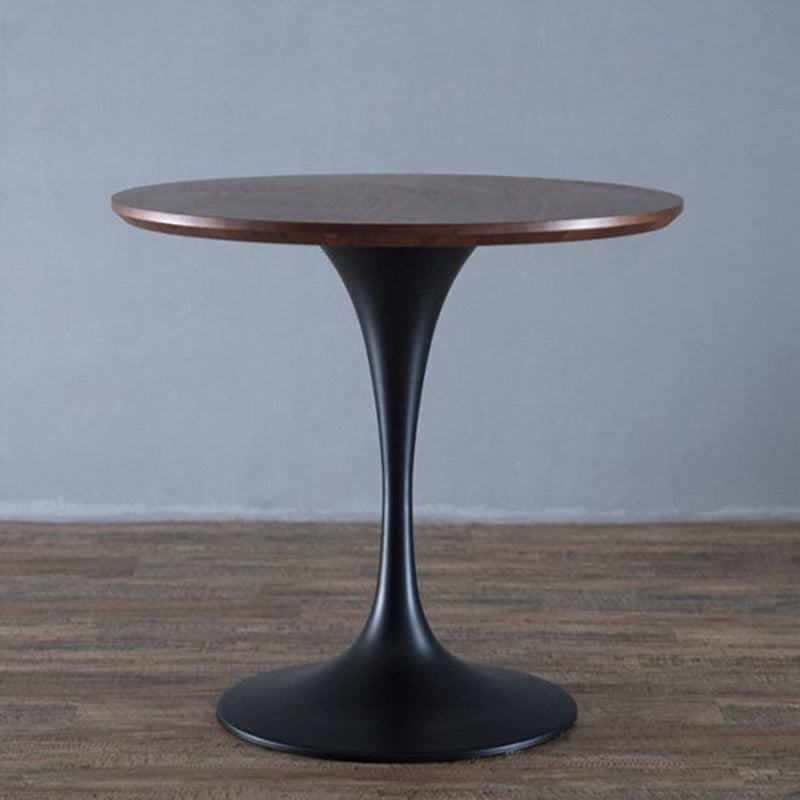 1 Solid Wood Coffee Table Round Minimalist Coffee Table for Living Room