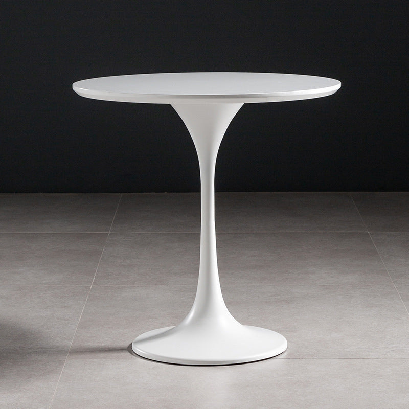 1 Solid Wood Coffee Table Round Minimalist Coffee Table for Living Room