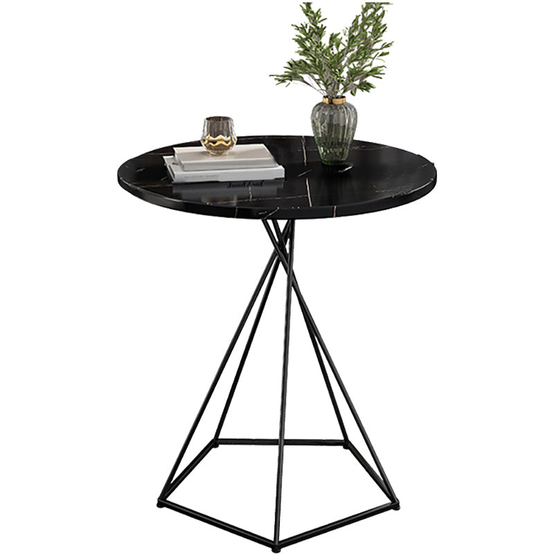 Wood Coffee Table Round Minimalist Coffee Table for Living Room