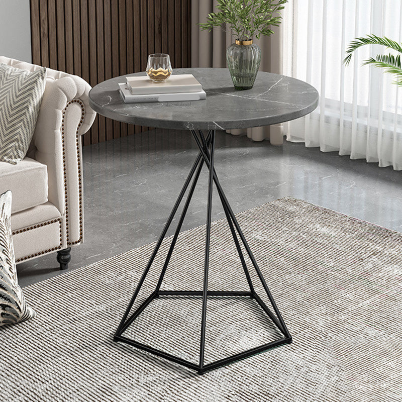 Wood Coffee Table Round Minimalist Coffee Table for Living Room