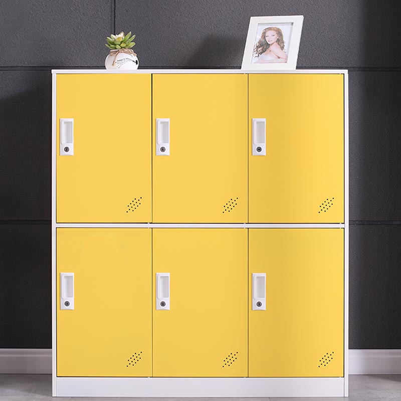 Non-Hanging Armoire Contemporary Metal Storage Cabinet for Home