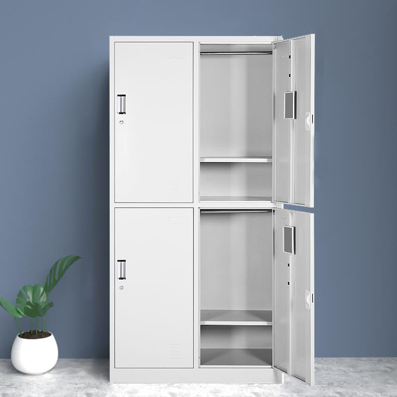 Contemporary Style Wardrobe Metal Home Wardrobe Closet With Lock