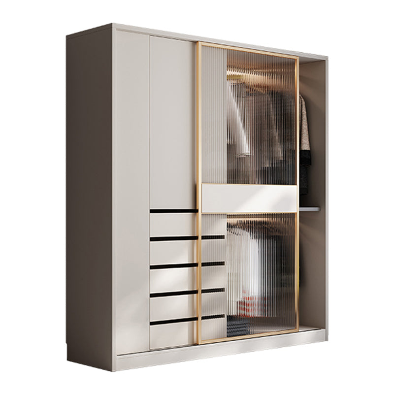 Modern Style Wardrobe Wooden Wardrobe Closet with Sliding Door
