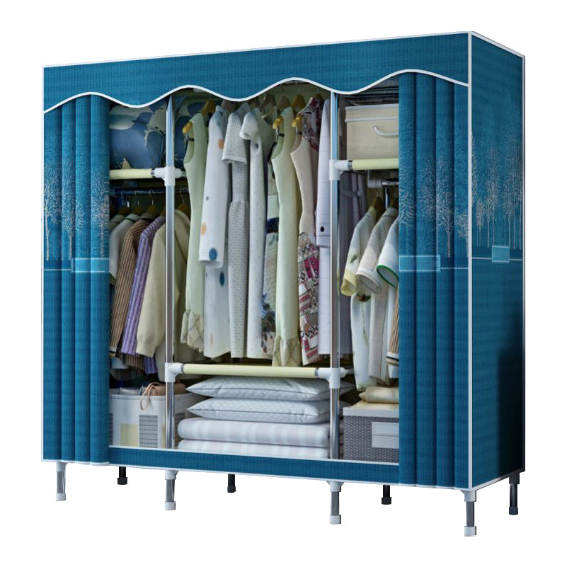 Modern Style Bedroom Wardrobe Armoire Metal Wardrobe Closet with Legs