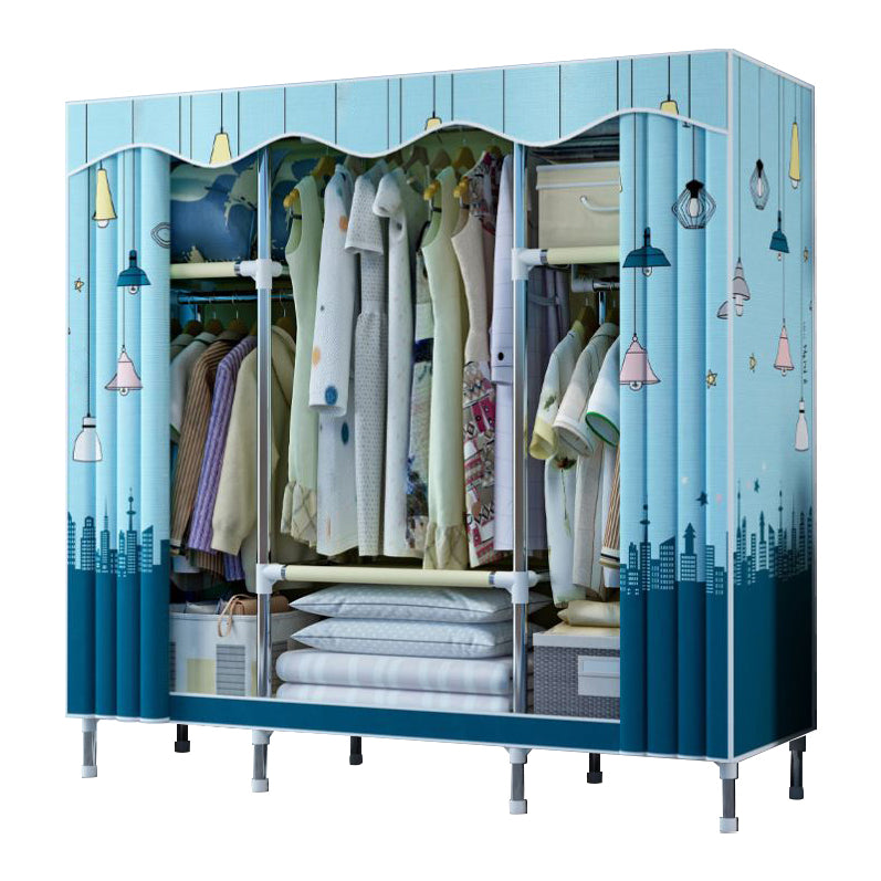 Modern Style Bedroom Wardrobe Armoire Metal Wardrobe Closet with Legs