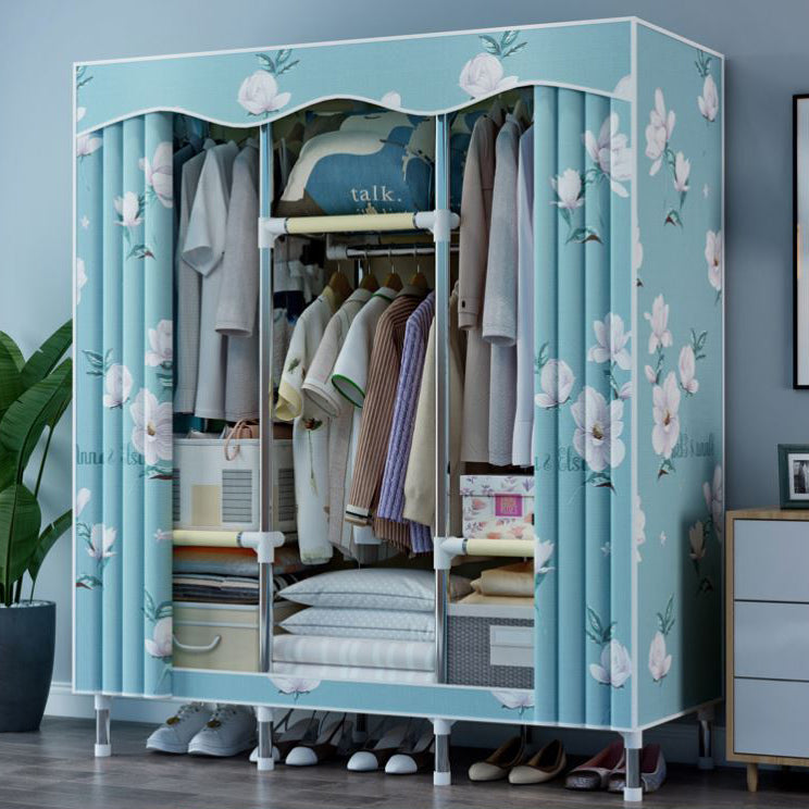 Modern Style Bedroom Wardrobe Armoire Metal Wardrobe Closet with Legs