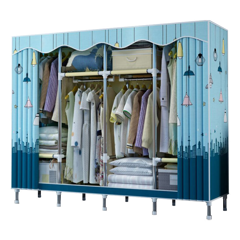 Modern Style Bedroom Wardrobe Armoire Metal Wardrobe Closet with Legs