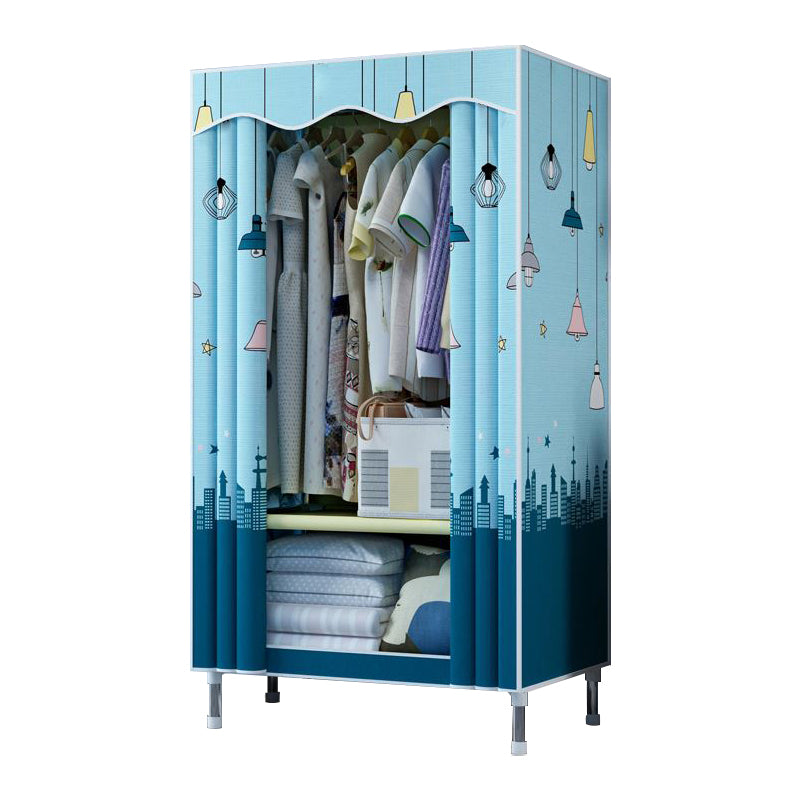 Modern Style Bedroom Wardrobe Armoire Metal Wardrobe Closet with Legs