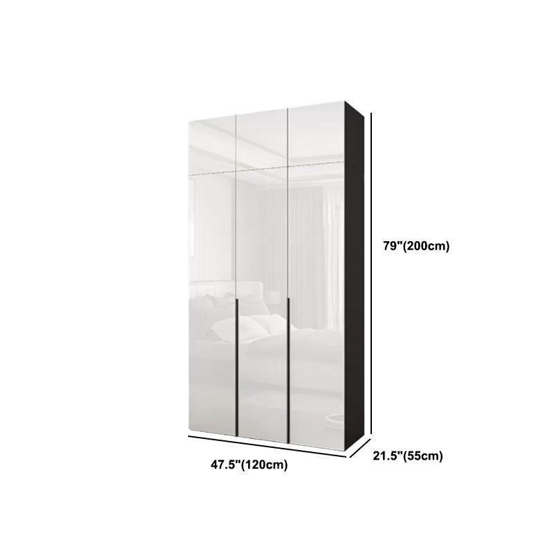 Modern Style Wardrobe Armoire Wood Wardrobe Closet with 1-drawer