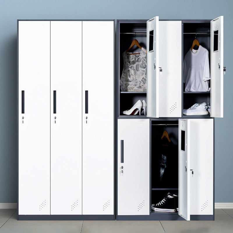 Contemporary Style Wardrobe Metal Home Wardrobe Closet with Doors