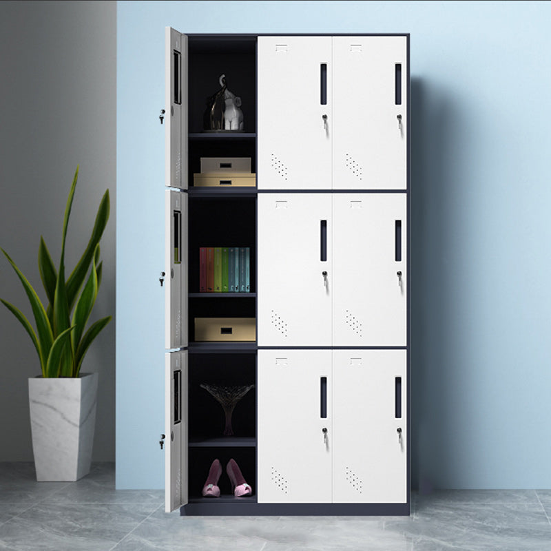 Contemporary Style Wardrobe Metal Home Wardrobe Closet with Doors