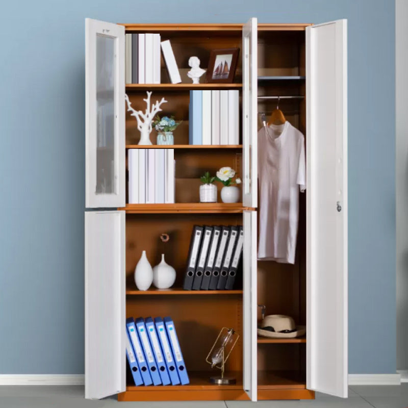 Contemporary Style Wardrobe Metal Home Wardrobe Closet with Doors