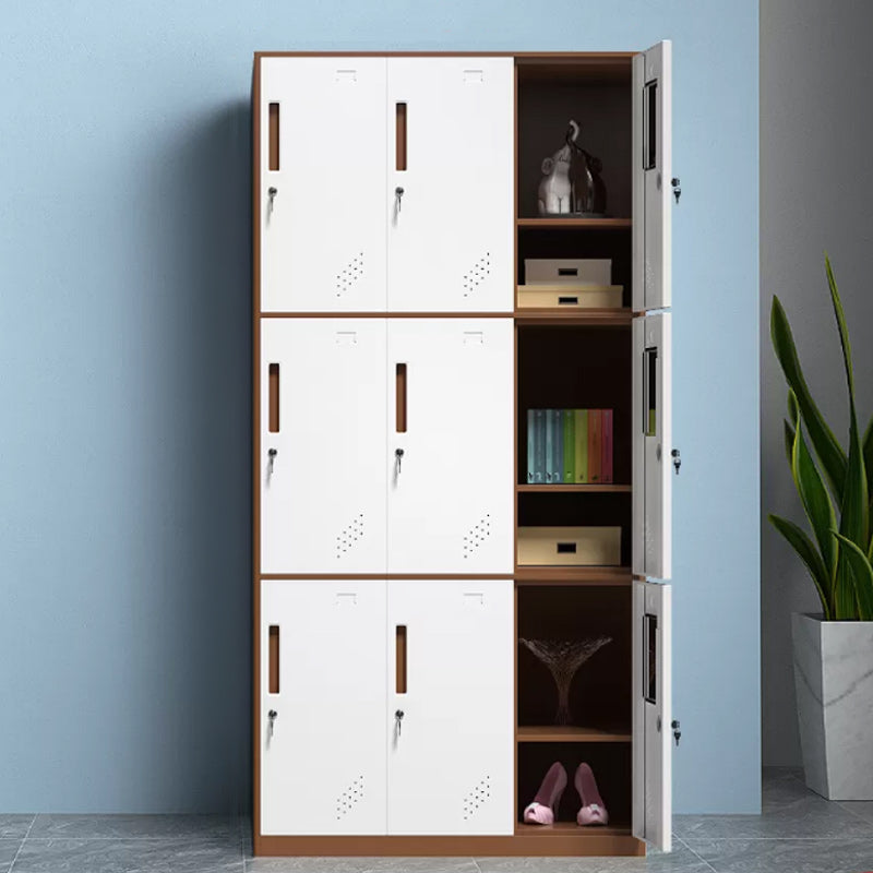 Contemporary Style Wardrobe Metal Home Wardrobe Closet with Doors