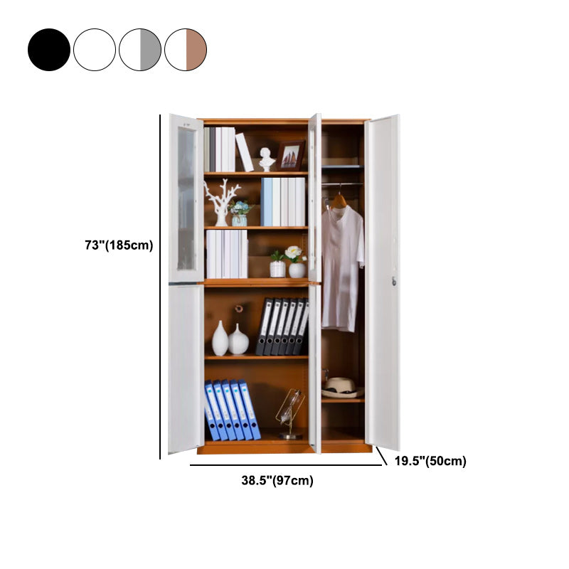 Contemporary Style Wardrobe Metal Home Wardrobe Closet with Doors