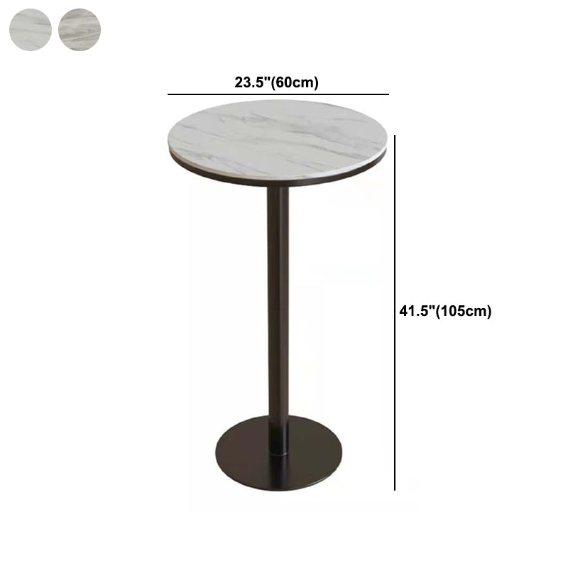 Modern 1/2/3 Pieces Sintered Stone Pub Table Set Fixed Table Counter Table
