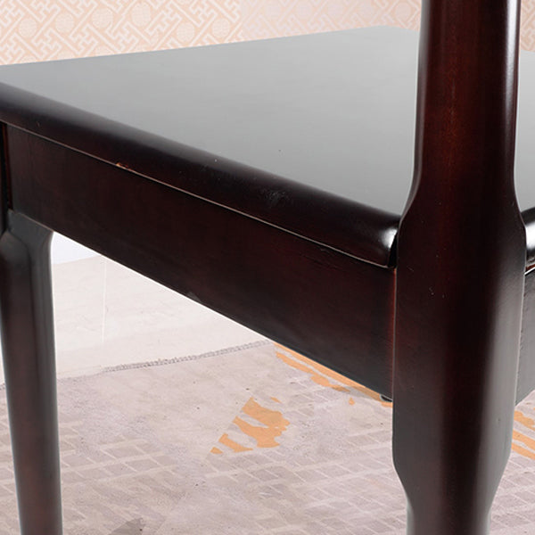 Matte Finish Dining Chair Modern Style Rubberwood Open Side Chair