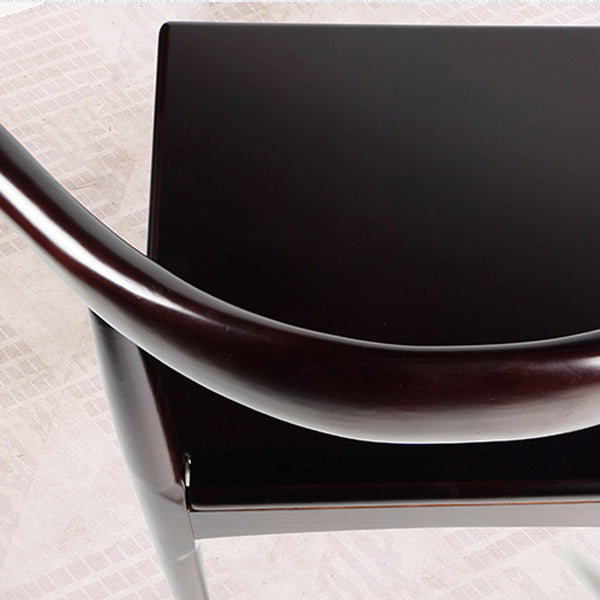 Matte Finish Dining Chair Modern Style Rubberwood Open Side Chair