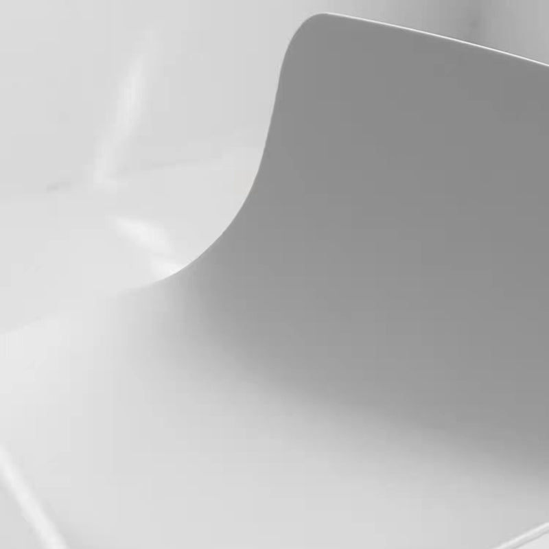 Scandinavian Low Back Counter Stool Plastic Armless Counter Chair