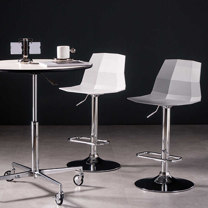 Modern Adjustable Dining Stool Plastic Footrest Counter Stool with Swivel